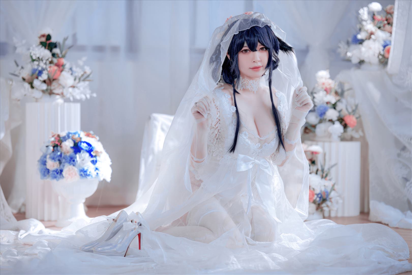 Coser@半半子 VOL.094 吾妻花嫁[52P-3V-182.9M]推荐预览图